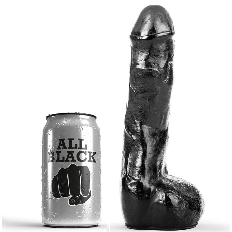 ALL BLACK - PENE REALĂSTICO ANAL 20 CM