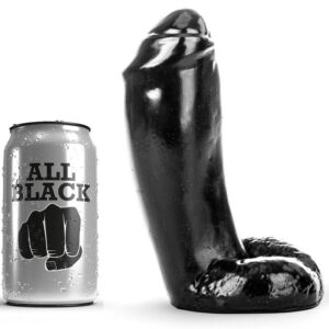ALL BLACK - DILDO REALĂSTICO 18 CM