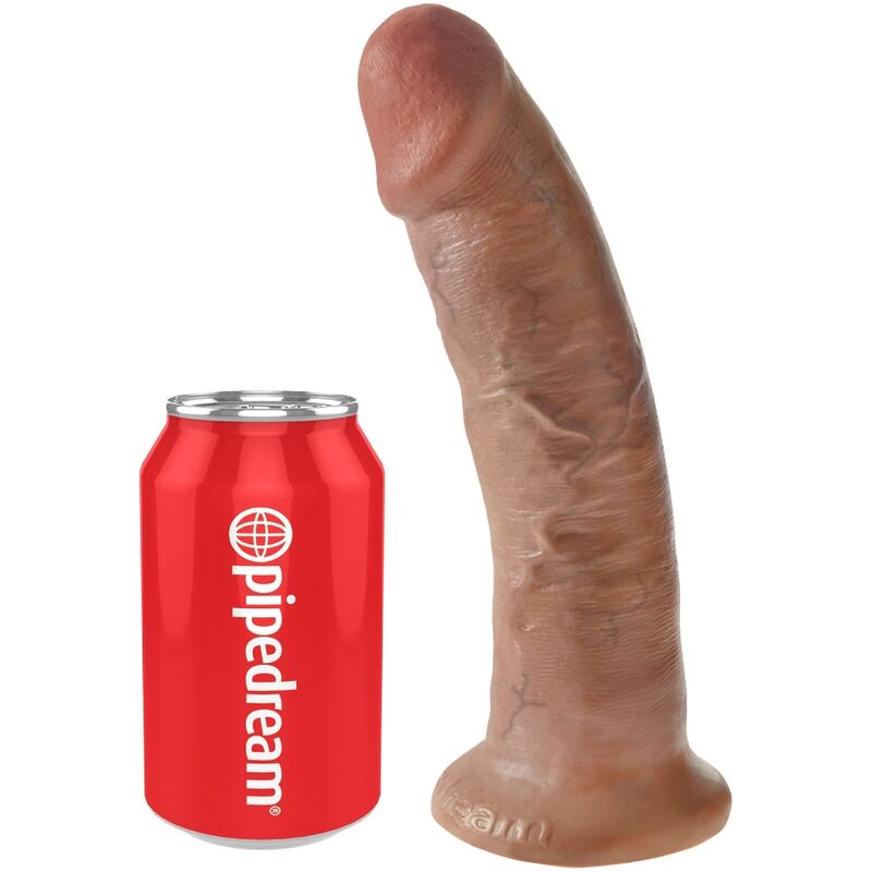 KING COCK - PENE REALĂSTICO 21.7 CM CARAMELO