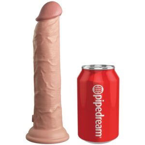KING COCK - ÉLITE DILDO REALÍSTICO VIBRADOR & SILICONA CONTROL REMOTO 23 CM