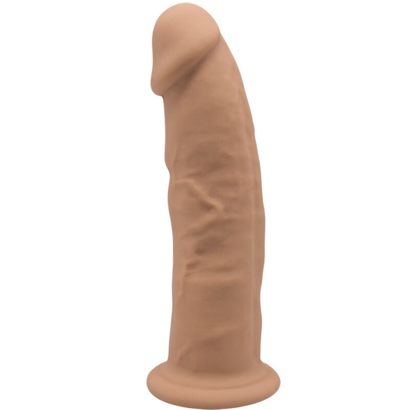 SILEXD - MODELO 2 PENE REALĂSTICO SILICONA PREMIUM SILEXPAN CARAMELO 19 CM