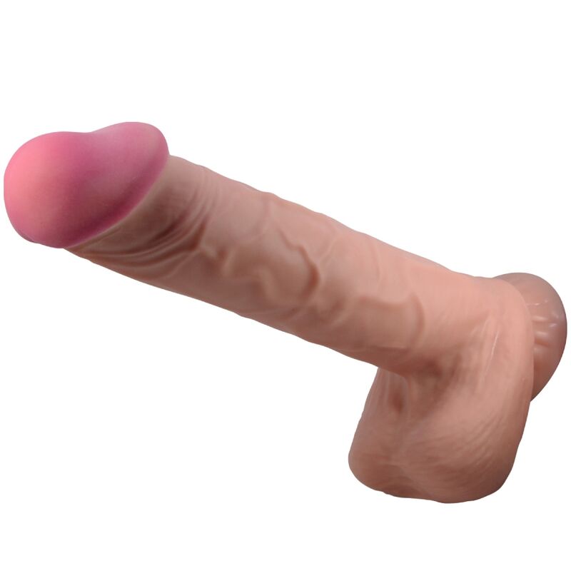 PRETTY LOVE - SLIDING SKIN SERIES DILDO REALĂSTICO CON VENTOSA PIEL DESLIZANTE MORENO 26 CM