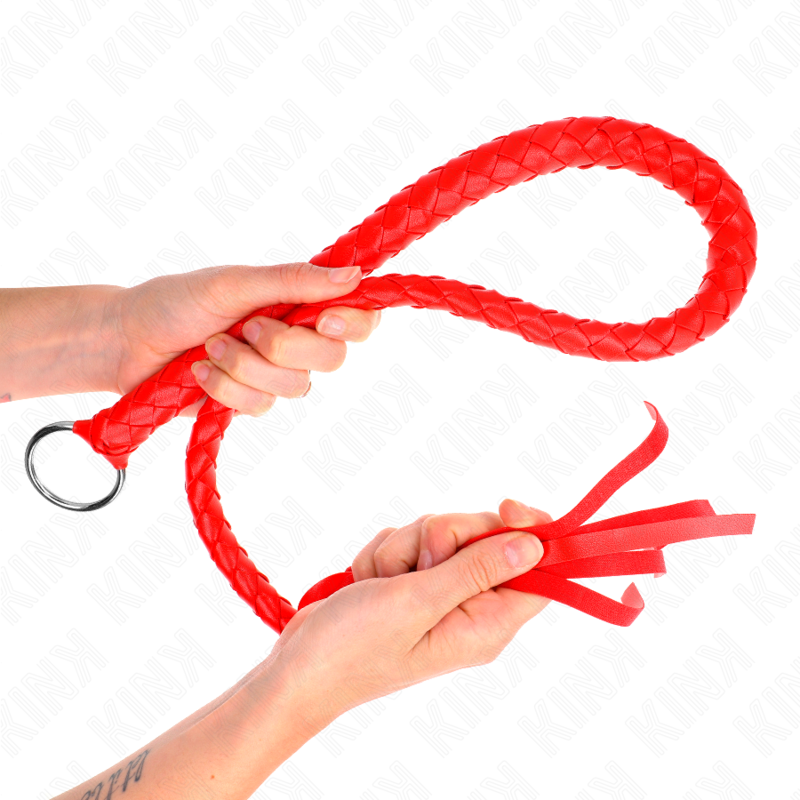 KINK - LĂTIGO DE SERPIENTE CON ANILLO DE MANO ROJO 65 CM