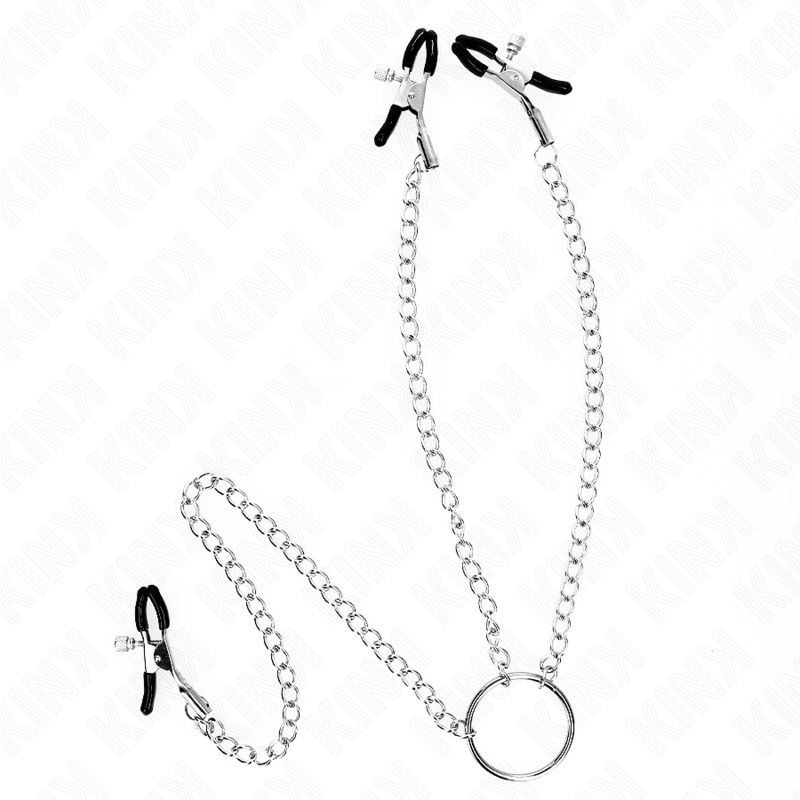 KINK - PINZAS PARA PEZONES Y CLĂTORIS CON CADENA 30 CM MODELO 2