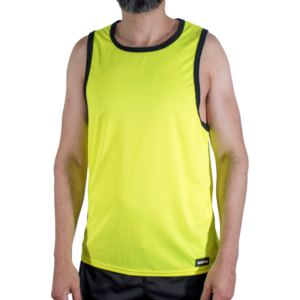 MACHO - CMV001 CAMISETA GYM AMARILLA S/M
