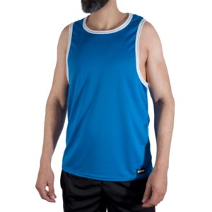 MACHO - CMV002 CAMISETA GYM AZUL S/M
