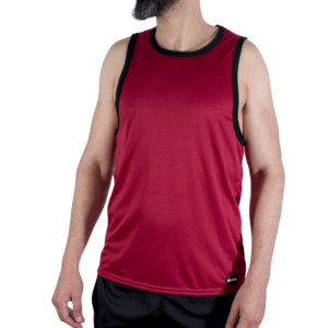 MACHO - CMV003 CAMISETA GYM GRANATE L/XL