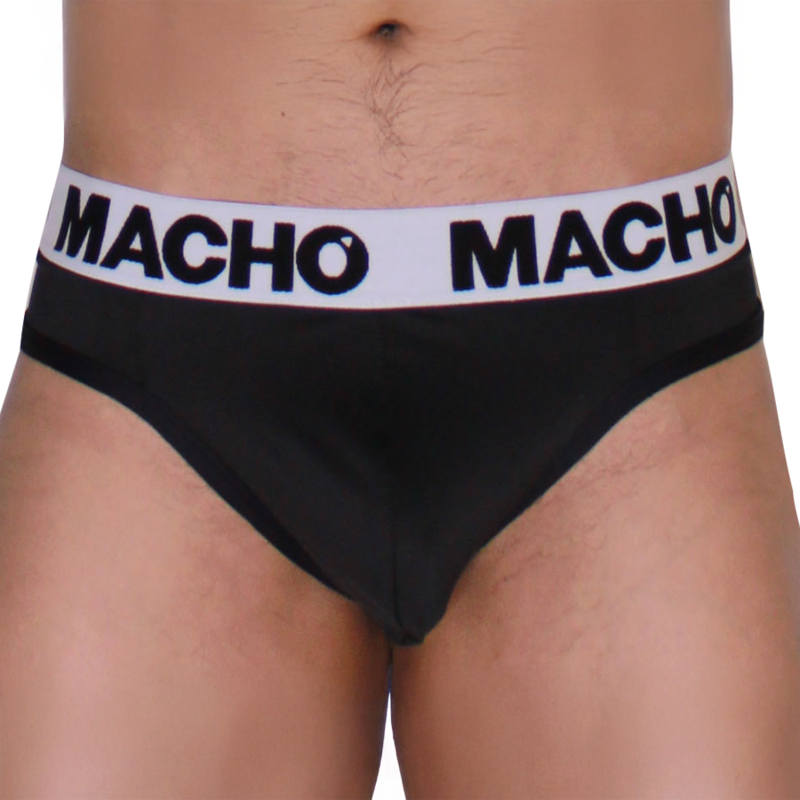 MACHO - MTG002 TANGA NEGRO/NEGRO L