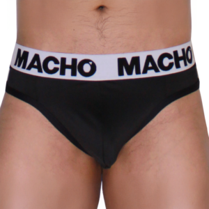 MACHO - MTG002 TANGA NEGRO/NEGRO XL