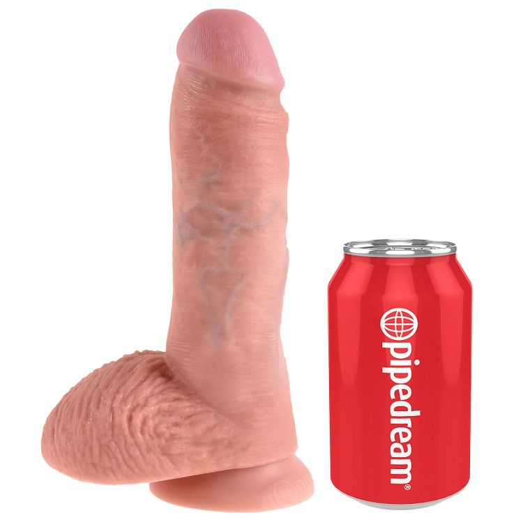 KING COCK - 8 PENE REALĂSTICO NATURAL 20.3 CM